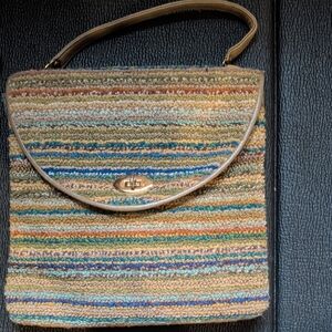 Multicolor Striped Women's Bag